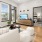 a living room with a large window